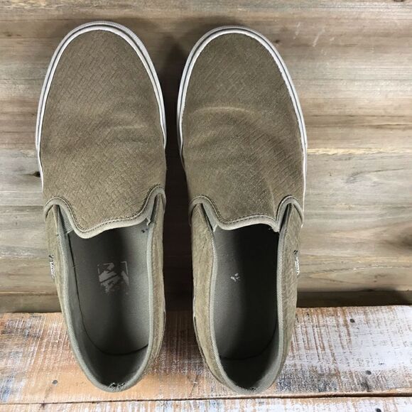 Vans Tan Suede Slip On Sneakers - Picture 6 of 8